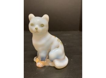 Fenton Opalescent Cat