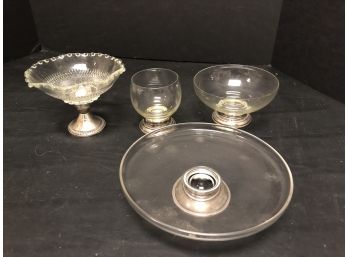 Sterling Base Glassware - Four Piece