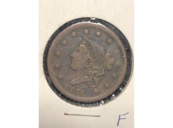 1838 Matron Head Large Cent - F