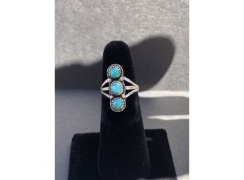 Etsitty Sterling Turquoise Ring