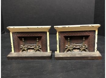 Vintage Fireplace Bookends