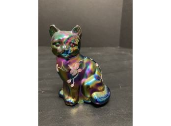 Fenton Carnival Glass Cat