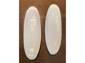Pair Lenox Butter Dishes