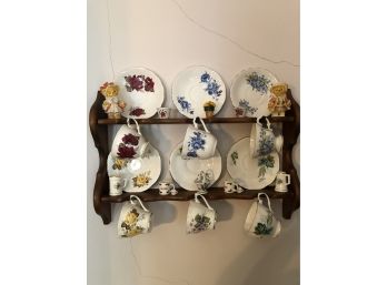 Shelf With Teacups & Saucers