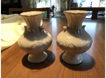 2pc Lenox Vases