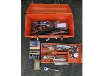 Large Orange Tuffbox & Tools