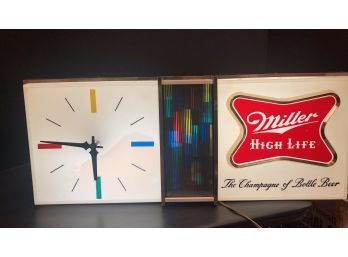 1960's Miller Highlife Clock Light