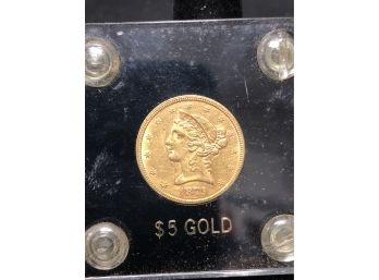 1879 $5 Dollar Gold Coin