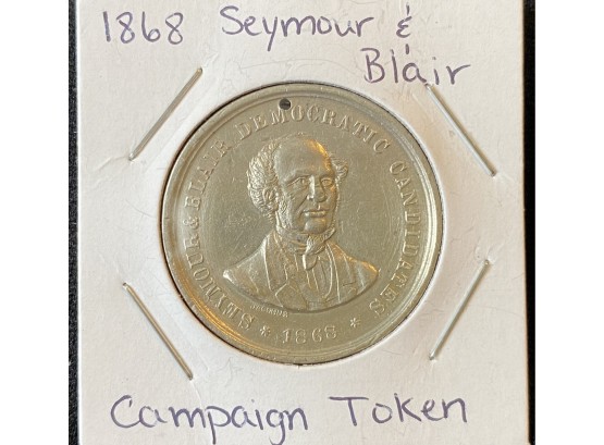 Campaign Token - 1868 Seymour & Blair