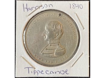 Political Token - 1840 Harrison - Tippecanoe