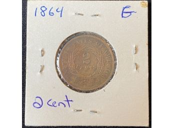 1864 - Two Cent Piece