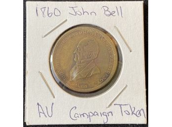 1860 John Bell Campaign Token