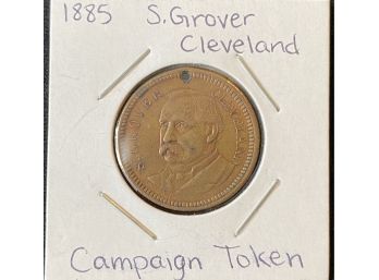 Campaign Token - 1885 Grover Cleveland