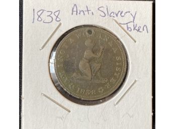 1838 Anti-slavery Token