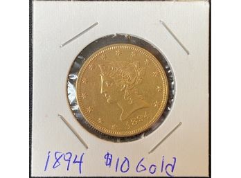 1894 Gold Coin $10