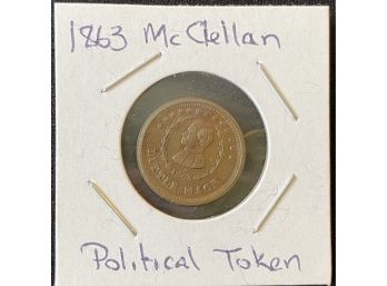 Political Token - 1863 McClellan