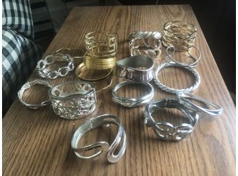 Lot Of 18 Costume Jewelry Bracelets