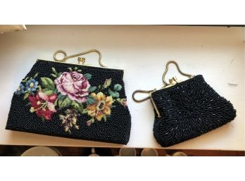 Two Vintage Beaded Purses