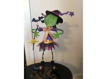 Metal Witch Decoration