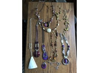 Costume Jewelry Necklaces - Purple