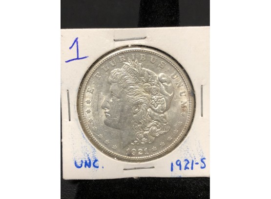 Morgan Silver Dollar - 1921-S  #1