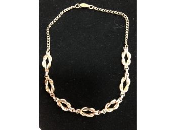 1/20 12K Yellow/rose Gold Necklace - 15''  27.6g