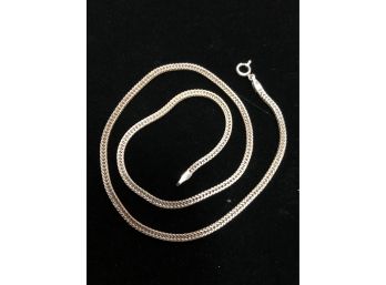Sterling Wheat Link Necklace - 18''  10.5g