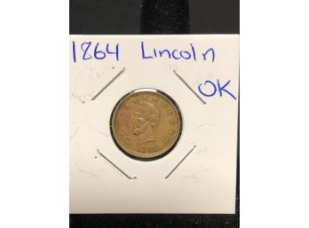 1864 Lincoln Campaign Token - OK