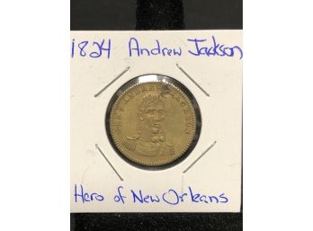 1824 Andrew Jackson Campaign Token