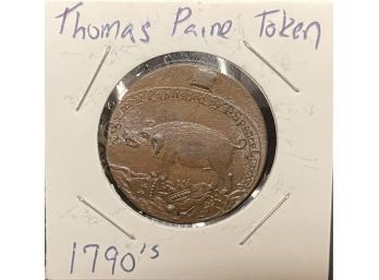Thomas Paine Token - 1790's