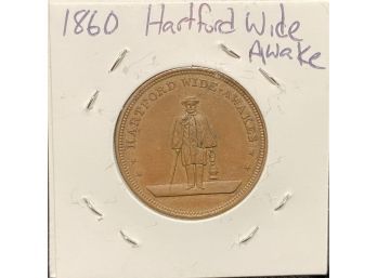 Hartford Wide Awake Token - 1860