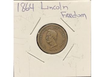 Lincoln Freedom Campaign Token - 1864