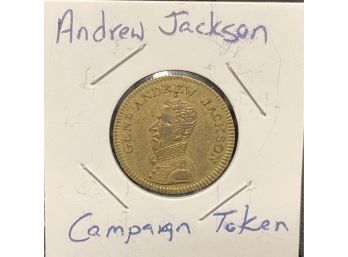 Andrew Jackson Campaign Token