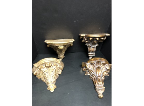 Two Pair Wall Sconce/shelves