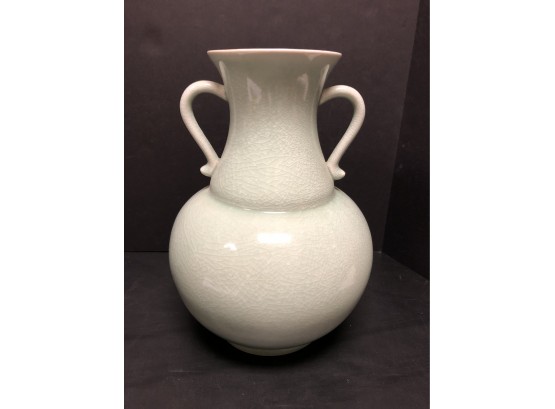 Crackle Glazed Vase 14.5'