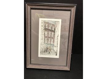 Signed Etching Ann Frank House