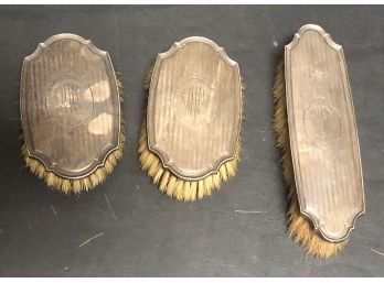 Three Sterling Brushes