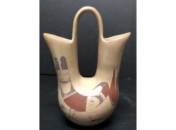 Signed Double Vessel Pottery
