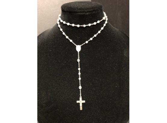 Sterling & Crystal Rosary