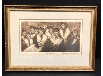 Judaica Etching Signed & Numbered