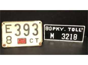 Vintage Ct License Plates