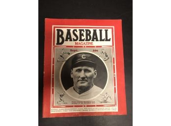 Baseball Magazine September 1933