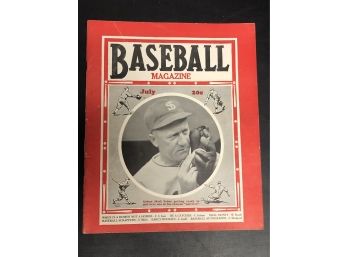 Baseball Magazine July 1933