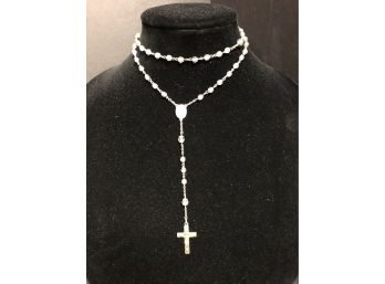 Sterling & Crystal Rosary