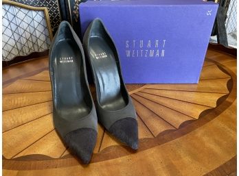 Stuart Weitzman Suede Slate Grey Shoes