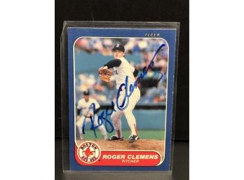 Autographed Roger Clemens Card