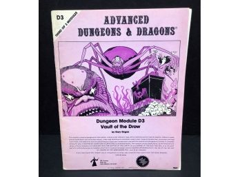Rare Dungeons & Dragons Dungeon Module D3