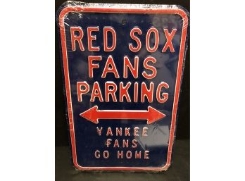 Red Sox Fan Parking Sign