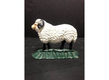 Cast Iron Doorstop Big Horn Sheep