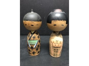 Wooden Asian Bobbleheads